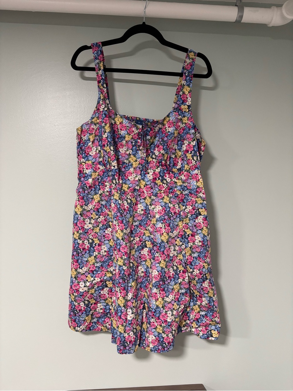 Old Navy Pink Blue Yellow Floral Mini Dress